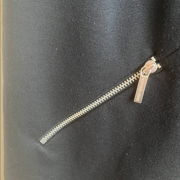Michael Kors Black Mini Dress with Silver Zippers - Picture 4 of 6
